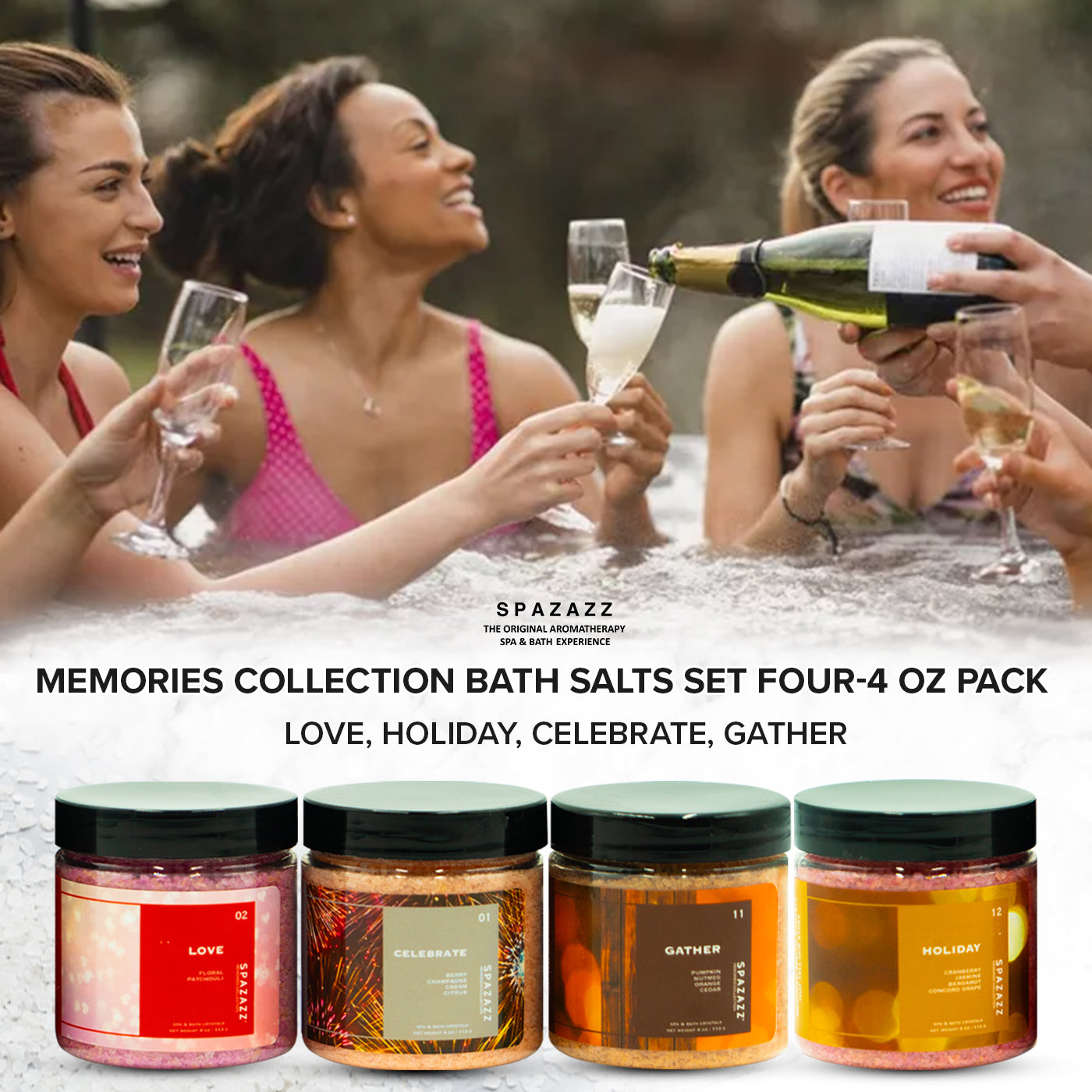 Memories Aroma Spa & Bath Crystals Collection