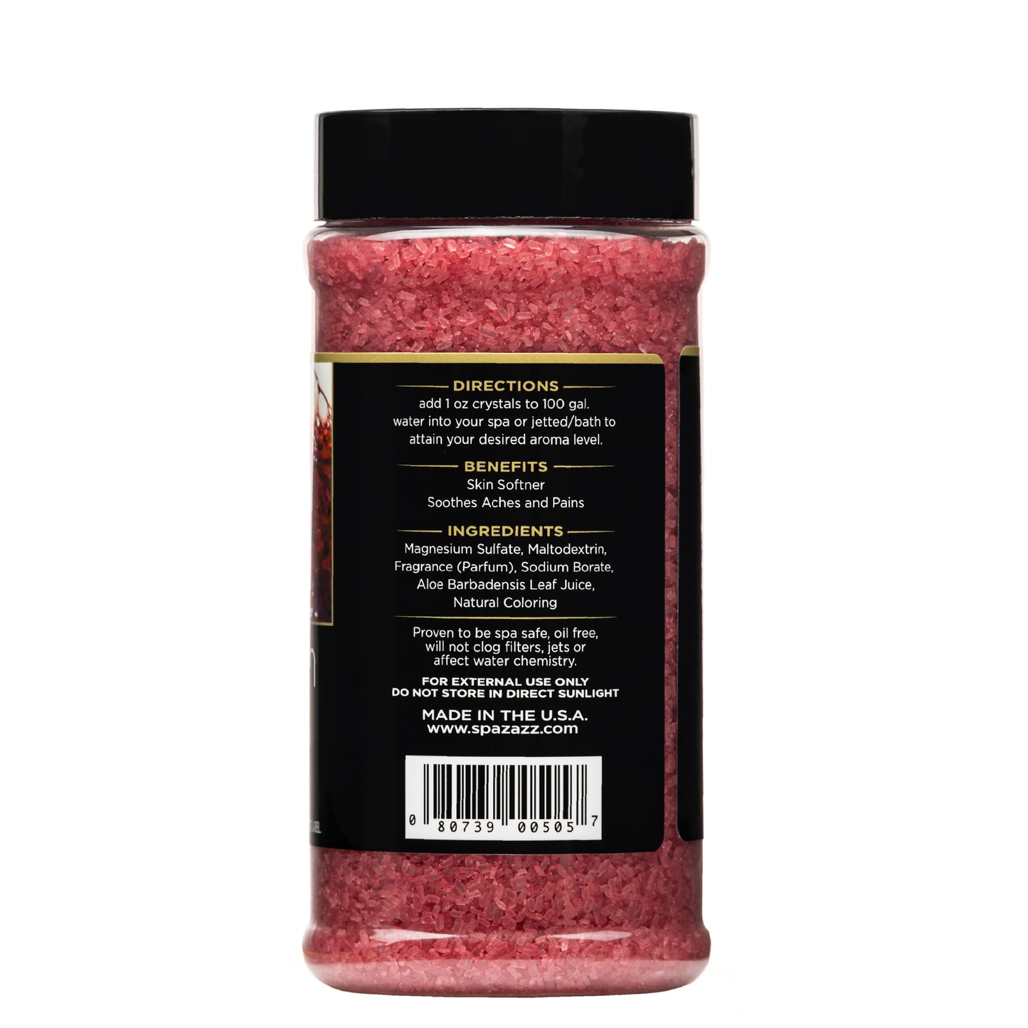 Spazazz SPZ-505 Set The Mood Bath Crystals, 17-Ounce, Love Potion No.9 Seduction