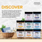 RX Therapy Hot Tub Spa and Bath Aromatherapy Salt Crystals 4oz 8 Pack Sample Bundle Includes Muscle - Joint - Detox - Stress - Respiratory - Sport -Sleep - Energy. Great for Muscles & Joints