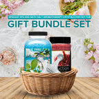 Spa and Bath Salt Aromatherapy Crystals for Hot Tub - Gift Bundle Set The Mood Love Potion #9 Seduction 17oz - Destinations Hawaii Aloha Paradise 22oz With 5 Point Full Body Massage Tool