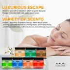 Ultimate Escape Bundle: Spazazz Escape Collection Bath Salts, 7-Pack with Towel