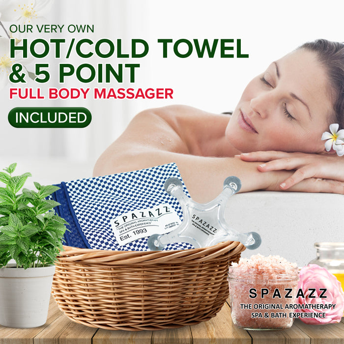 Muscle, Joint, and Detox Bundle Gift Set (19 Oz) Includes 5 Point Full Body Massage Tool & Hot Cold Towel (19OZ 3 Pack)