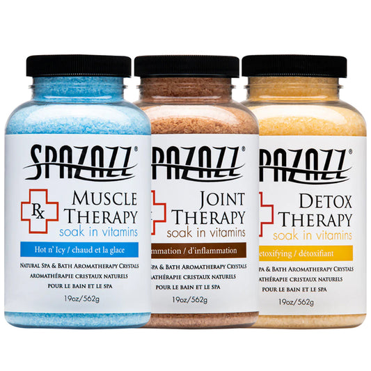 Muscle, Joint, and Detox Bundle Gift Set (19 Oz) Includes 5 Point Full Body Massage Tool & Hot Cold Towel (19OZ 3 Pack)
