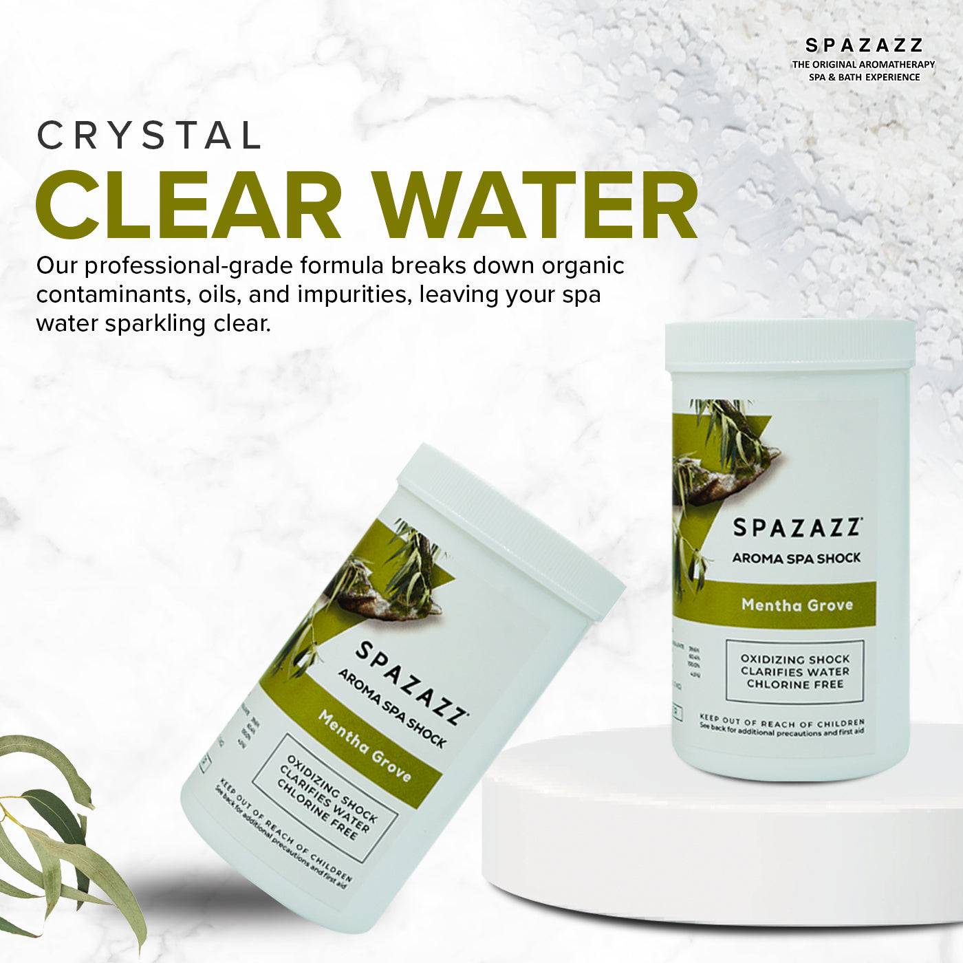 Chlorine Free Aroma Spa Shock - Mentha Grove