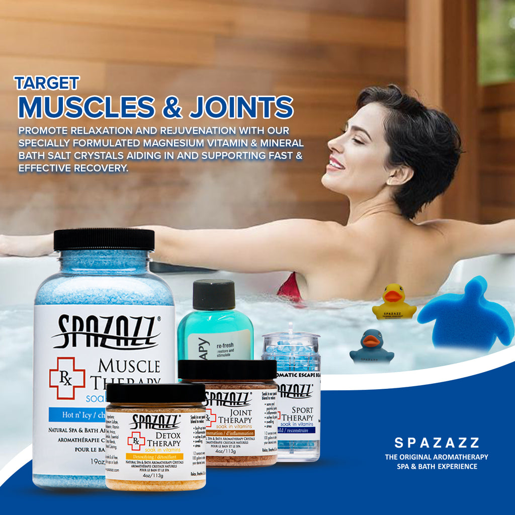 Sports Athlete Hot Tub & Bath Salt Gift Bundle