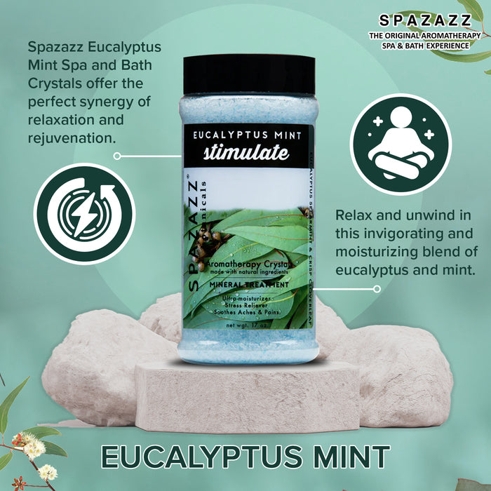 Eucalyptus Mint - Stimulate Aromatherapy Spa and Bath Crystals