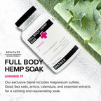 Full Body Hemp Soak - Unwind 17 - Juicy Berry, Creamy Coconut Vanilla, 1000mg Hemp, Natural Salts