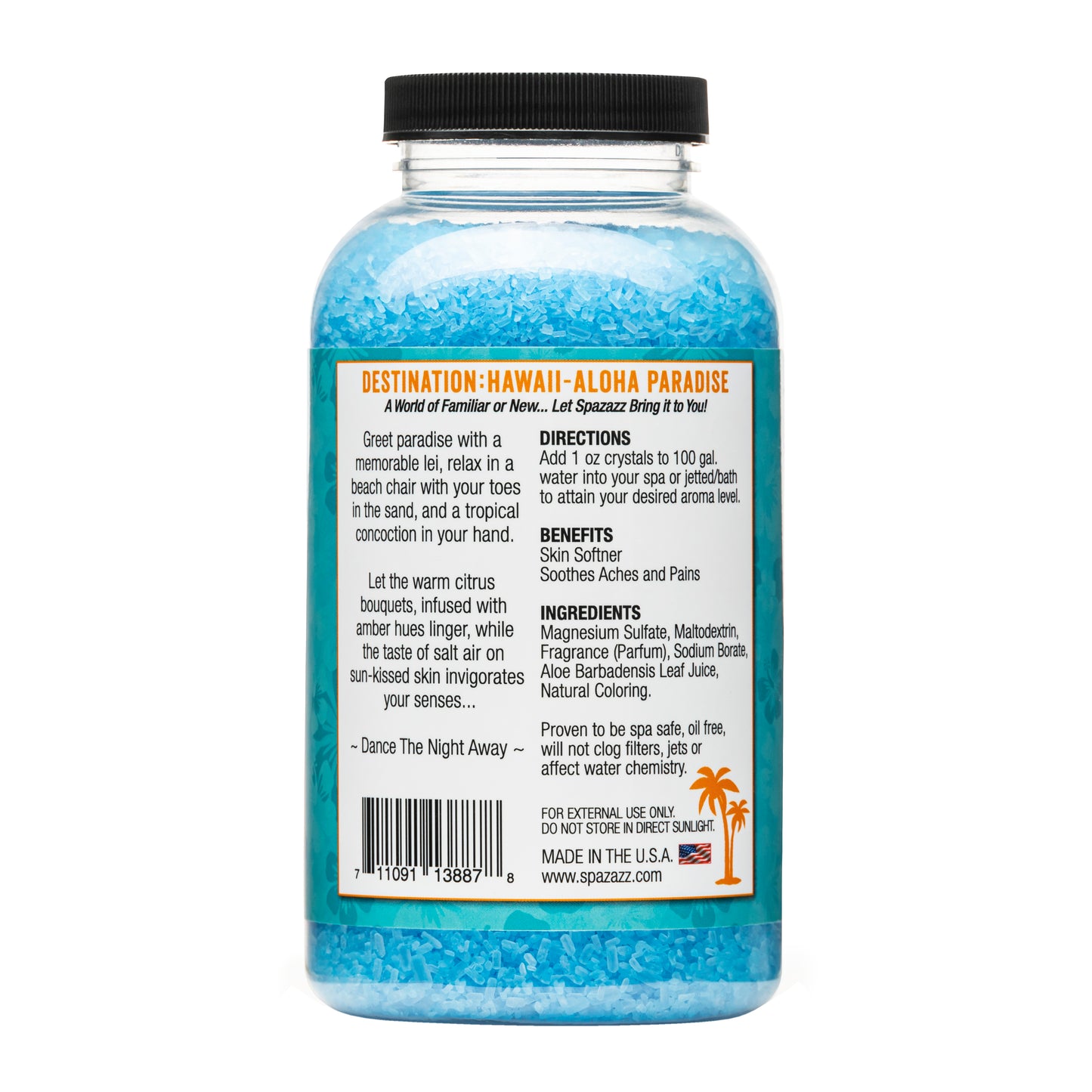 Destinations - Hawaii - Aloha Paradise - Natural Spa & Bath Salt Aromatherapy Crystals